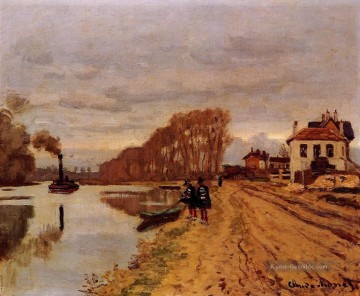  IV Kunst - Infanterie Guards Wandering entlang des Flusses Claude Monet